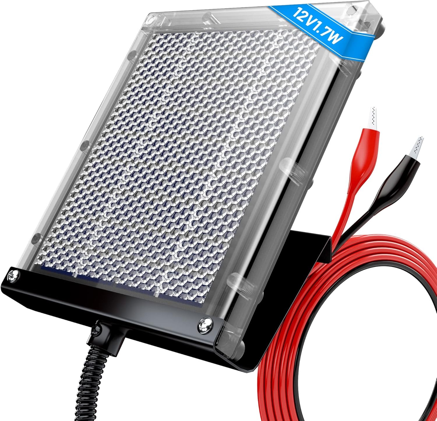 12V 1.7W Solar Panel to Recharge Deer Feeder Battery Waterproof Outdoor S