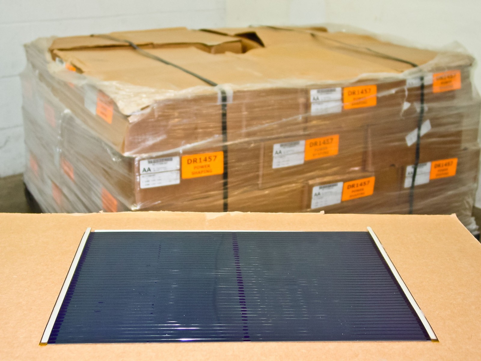 Uni-Solar Finished L-Strip Amorphous Solar Cells 7.5W 1.6V – Box of 100 Total