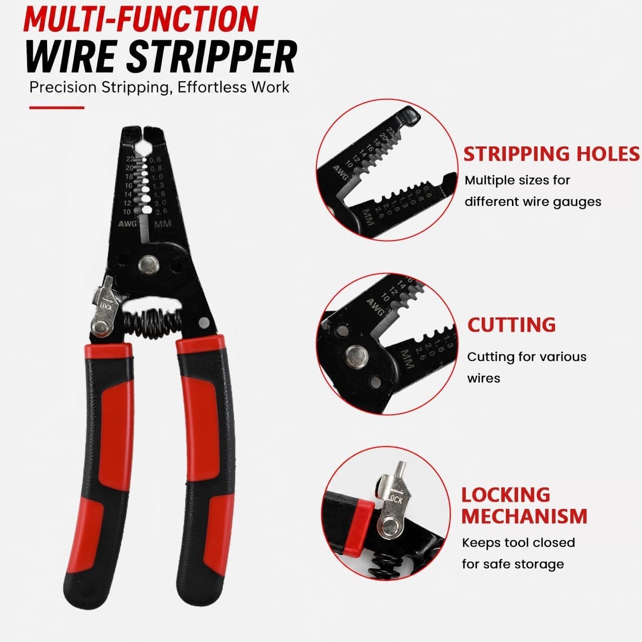 Solar MC4 Connector Crimping Tool Kit for Solar Panel Cable Assembly,14-10 AW…