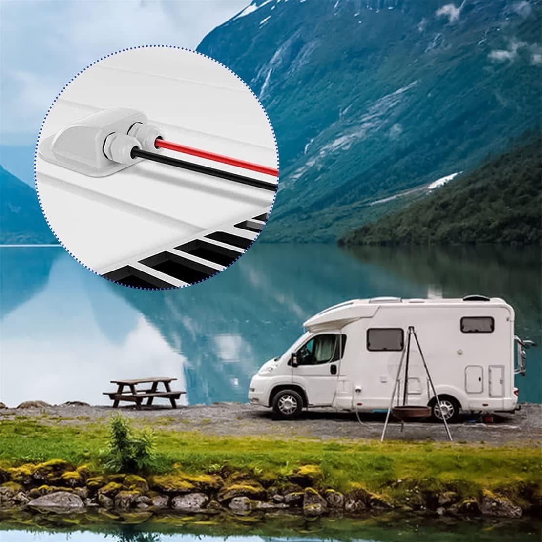 Versatile 2-6 mm Solar Cable Connector – Weather-Resistant ABS Construction