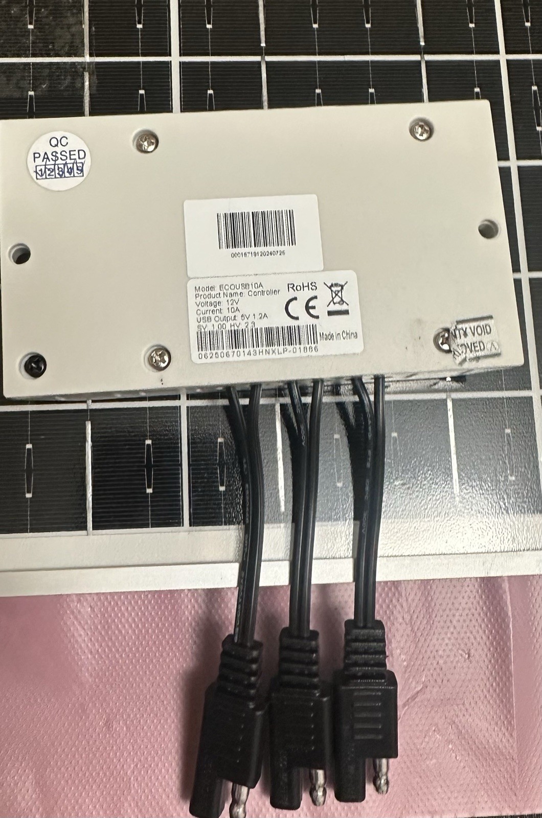 25 Watts 12V Off Grid Solar Panel Kit with Charge Controller No Bracket/box New