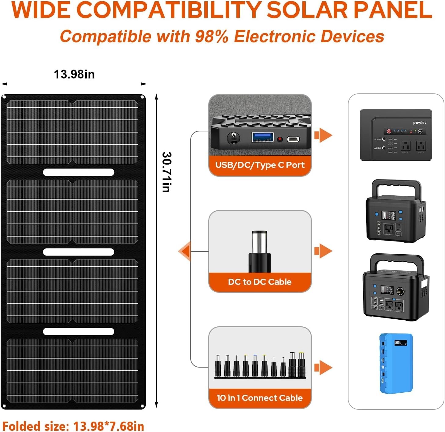 Solar Generator with Panel 200W Portable Power Station with Solar Panel 40W