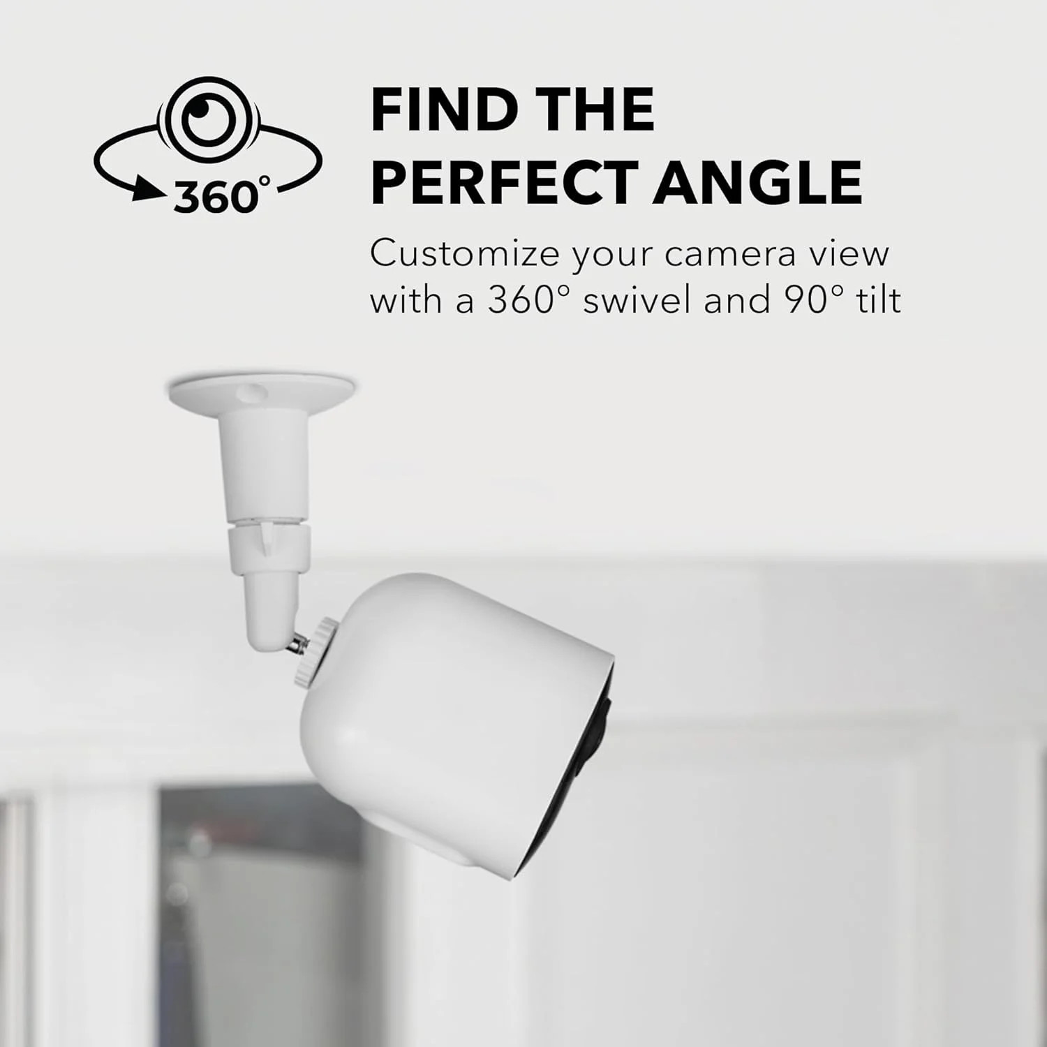 Wasserstein Adjustable Metal Wall Mount for Arlo Essential 3rd Gen/2nd/1st/Go 2/