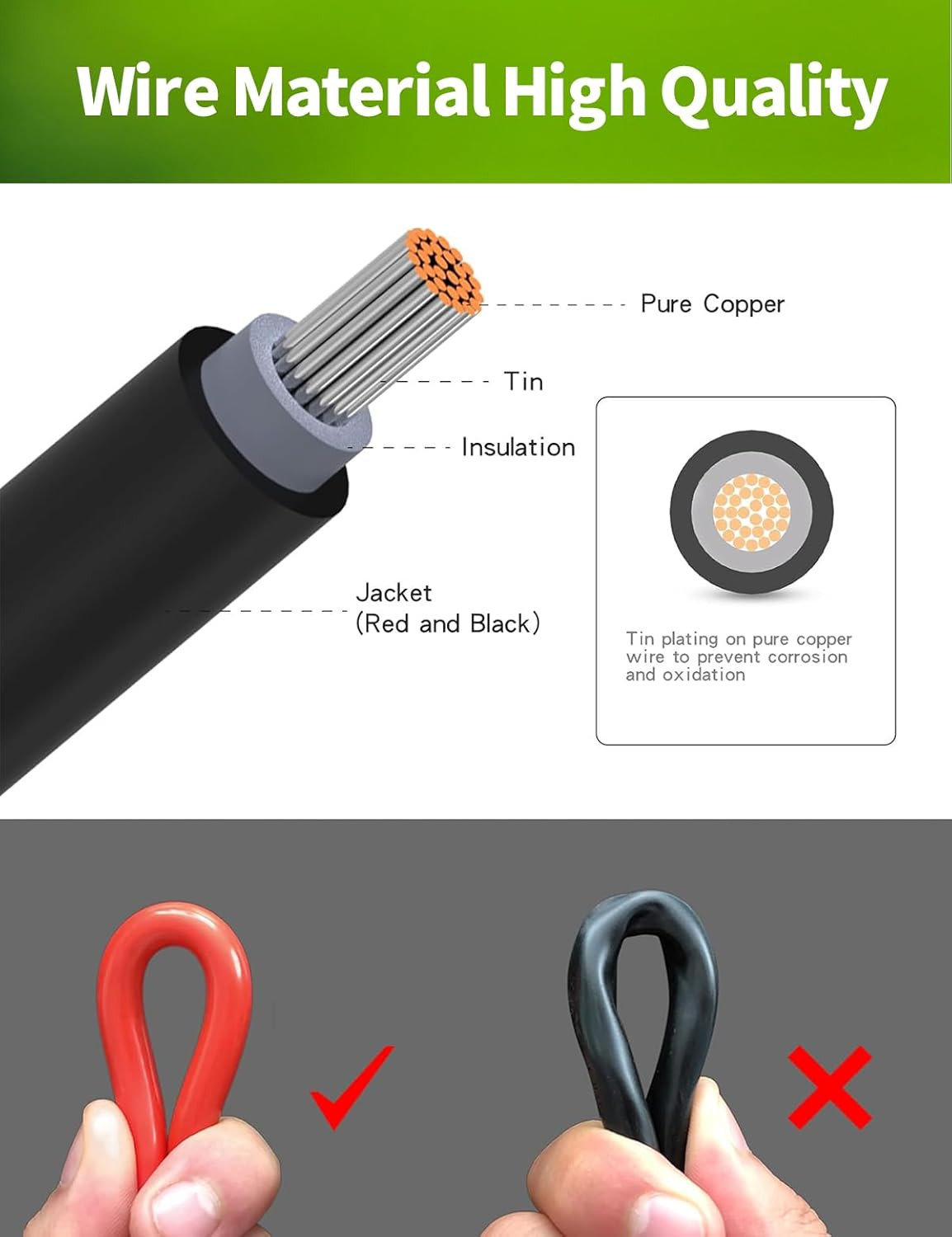 Universal 7-In-1 Solar Panel Adapter Kit, 3.6 Feet MC4 & DC 8Mm Cable