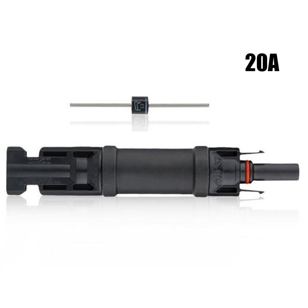 High Quality Solar Panel Attachment Waterproof Inline PV 1000VDC Black