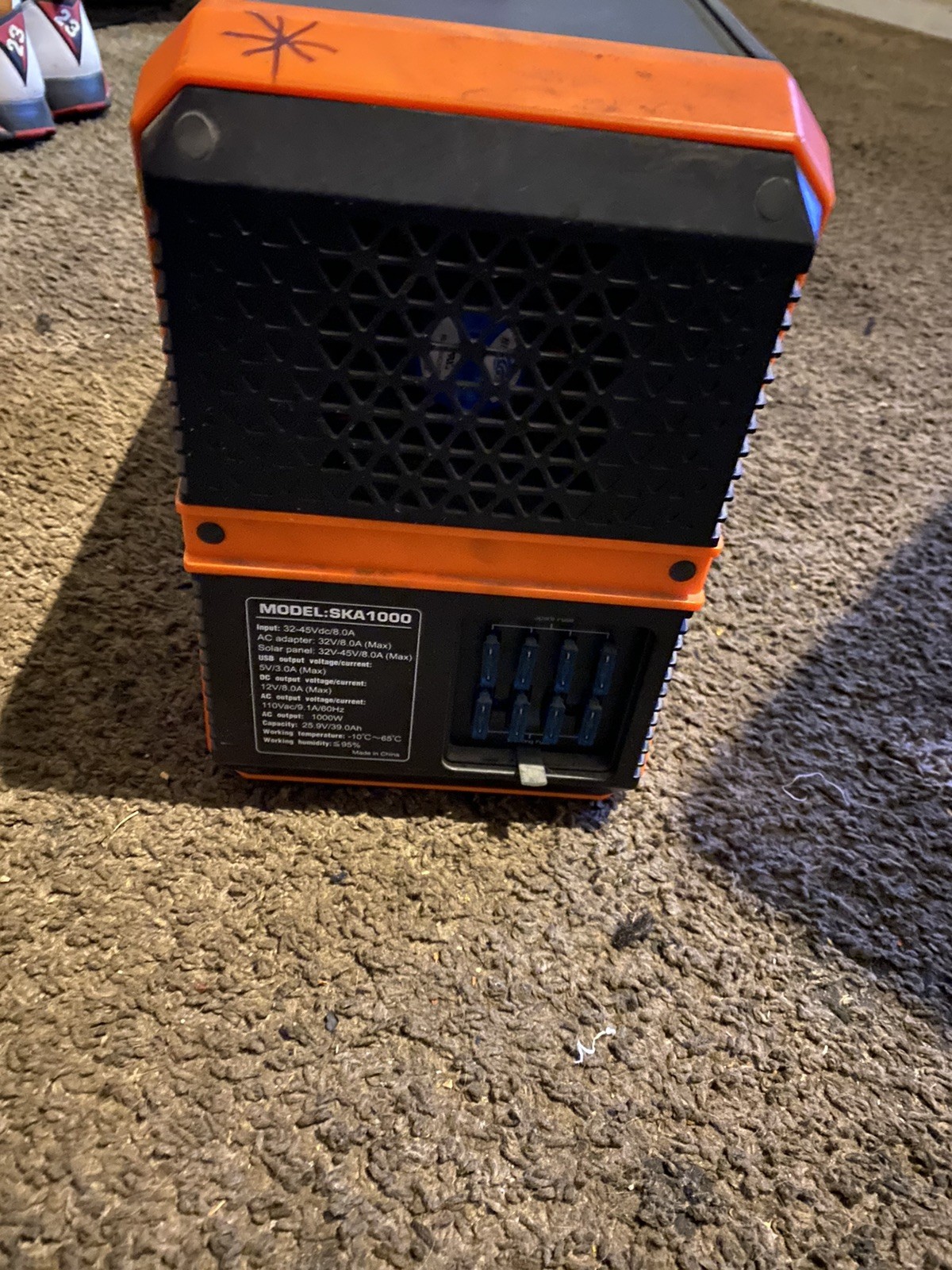 SUNGZU SKA1000 1000W 110V/220V Portable Outdoor Emergency AC/DC Lithium Battery
