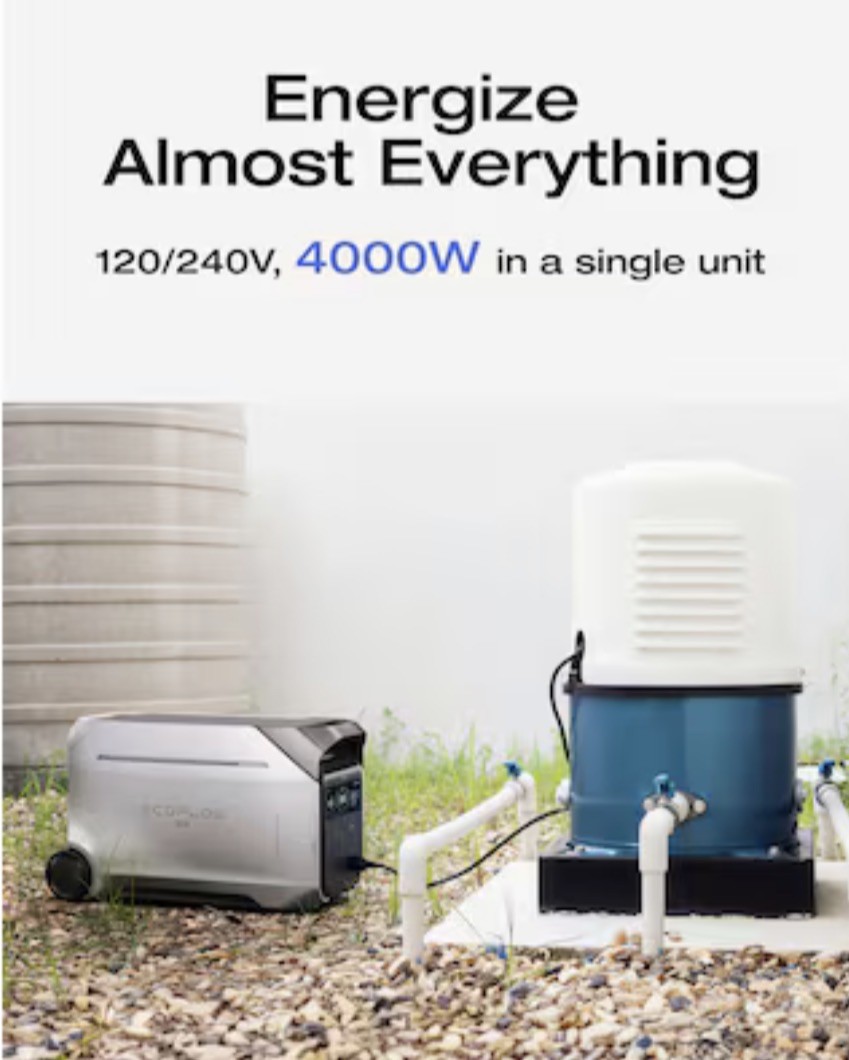 EcoFlow DELTA Pro 3 4kWh Power Station+2X220w Solar Panel Solar Kit brand new