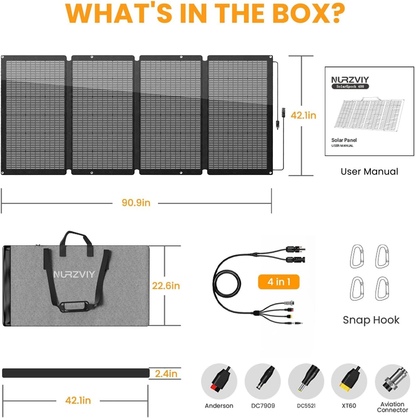 400W Foldable Solar Panel with Adjustable Stand – Ultimate Portable Charger