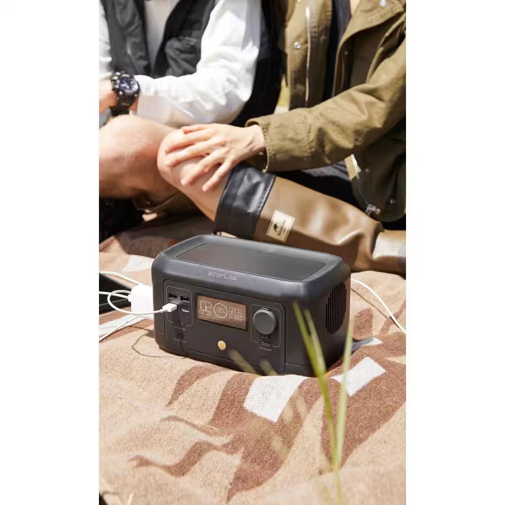 300-Watt Continuous 500-Watt Peak Push Button Start, 210Wh Solar Generator with