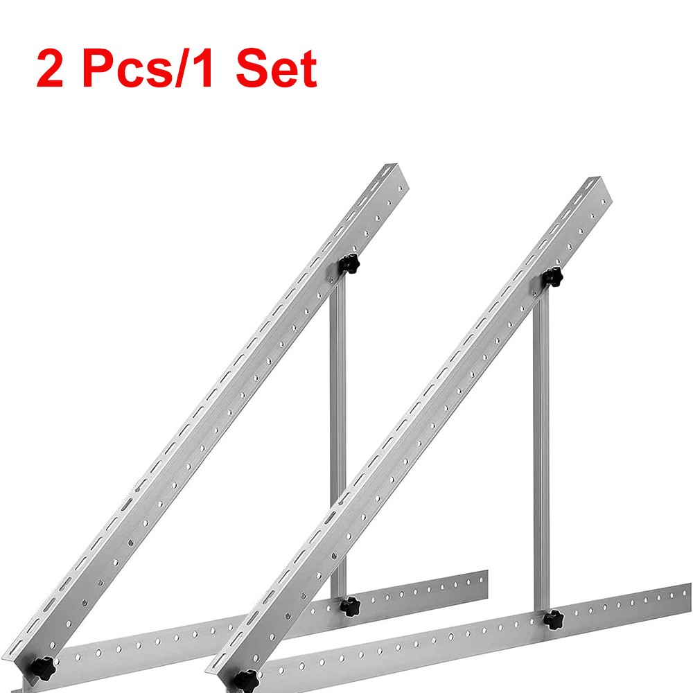 28″ Solar Panel Tilt Mount Brackets Boat RV Roof Flat Surface Adjustable Frame