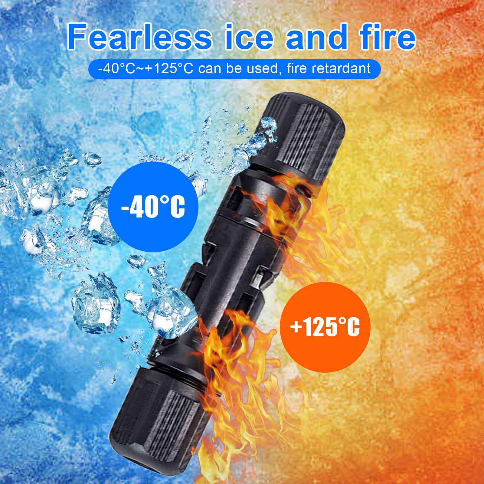 5 Pairs Male Female M/F Wire Cable Connector+Tool Set Solar Panel 30A Waterproof