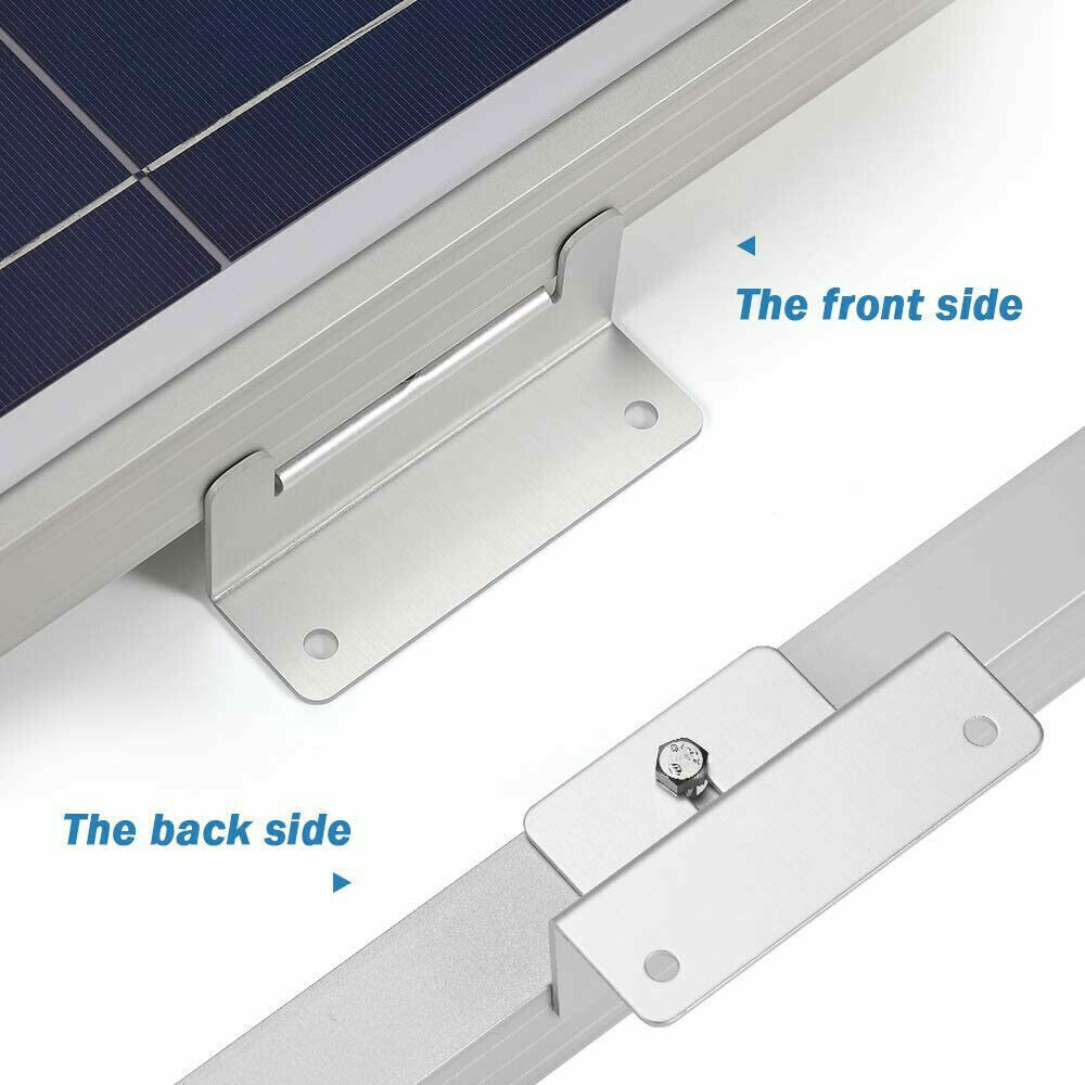4 Pcs of Solar Panel Mounting Z Brackets for RV Boat Wall Off Gird Roof Inst