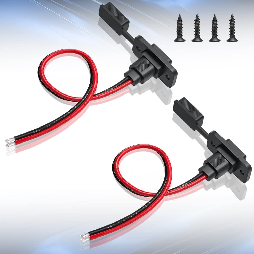 SAE Connector, Rectangular SAE Power Socket Sidewall Port, Weatherproof SAE Q…
