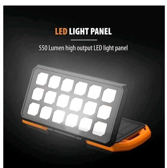 ToughTested “Solar LED10” 10000mAh Power Pack & LED Light Panel (TT-PBW-LED10)