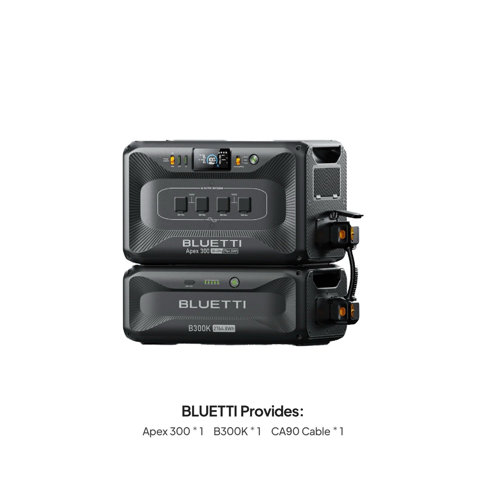 BLUETTI AC300 Solar Battery & B300K Expansion, 2764.8Wh Lifepo4 Backup Battery.