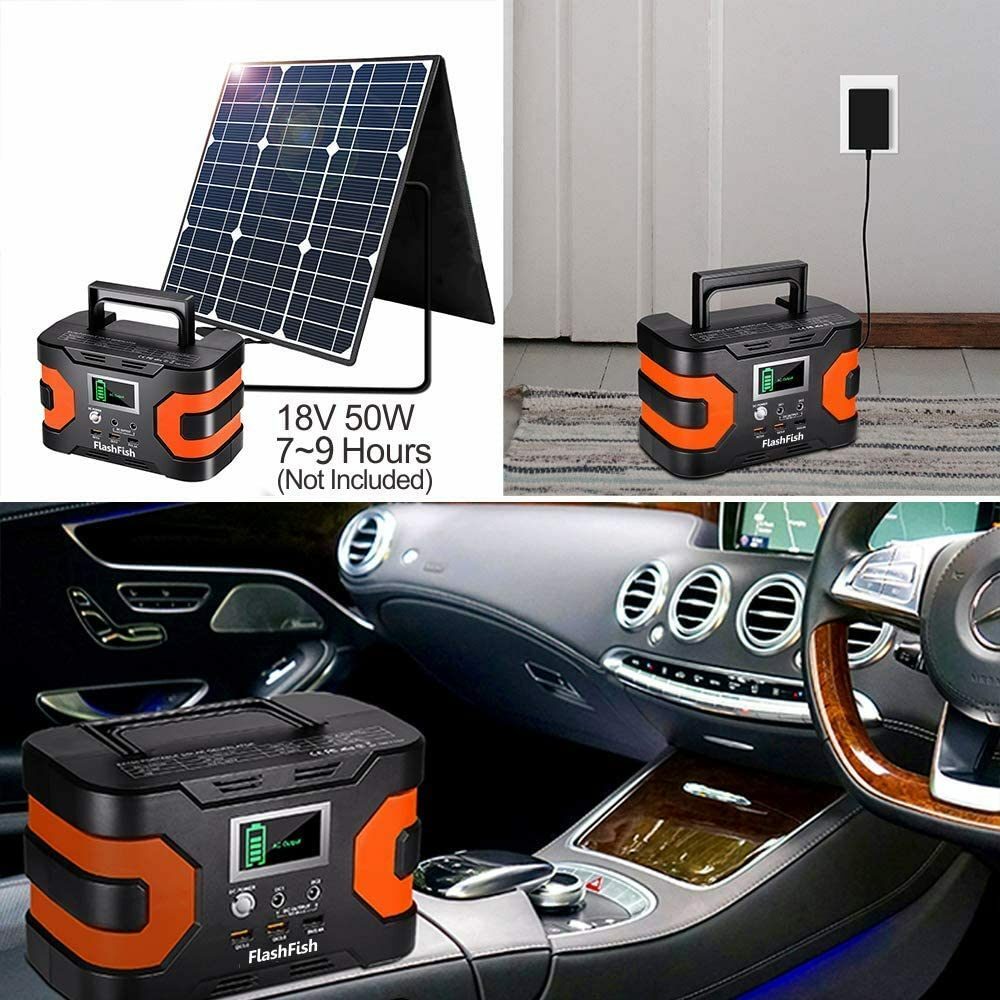 200W Power Station Flashfish 166Wh 45000mAh Backup Power