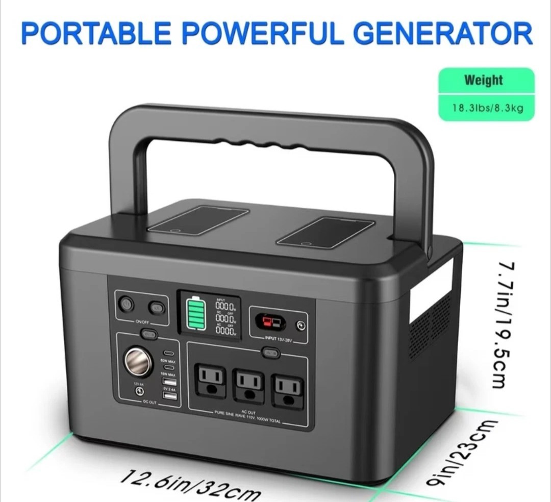 PORTABLE POWER STATION 150W SOLAR GENERATOR LITHIUM BATTERY PACK HIGH-CAPACITY