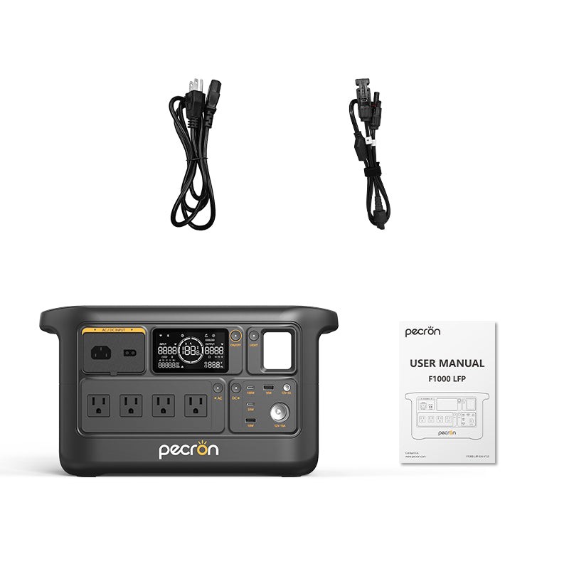 Portable Power Station F1000LFP Pecron 1004Wh 1500W LiFePO4 Battery Expandable