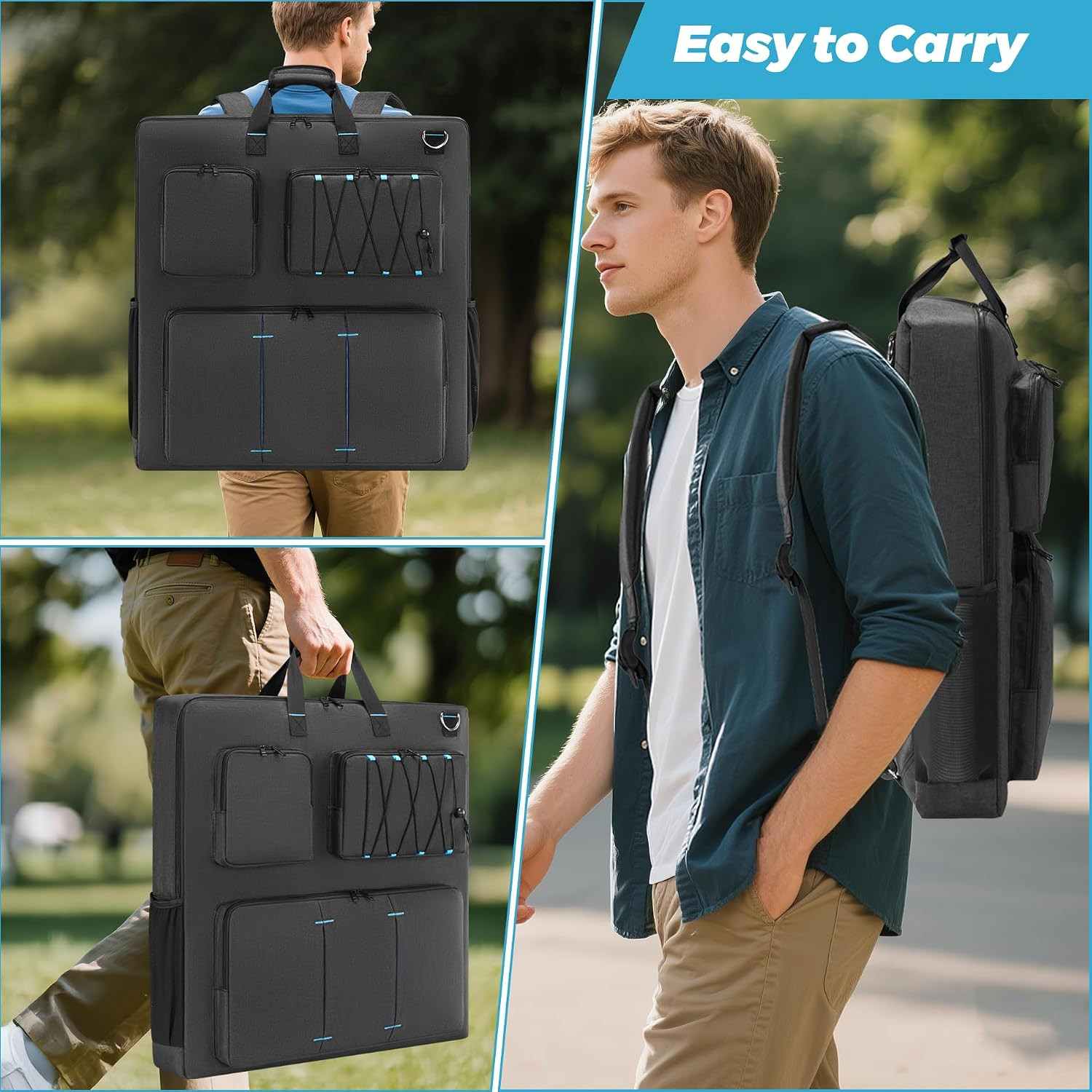 Solar Panel Storage Bag Compatible with Jackery Solarsaga 100W 100X 200W/ GRECEL
