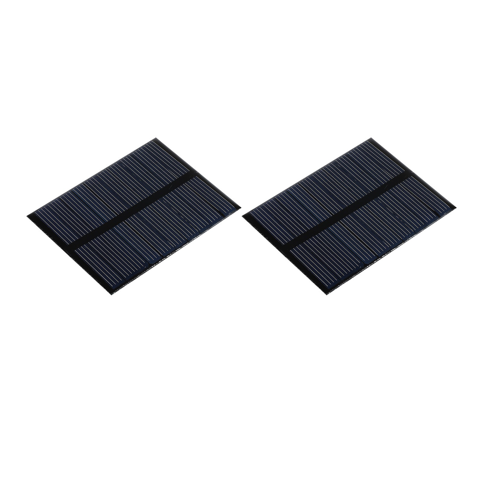 2 x Mini Solar Panel Cell 5.5V 90mA 0.495W 70mm x 55mm for DIY Project