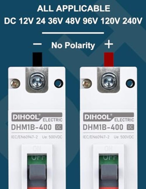 Heavy Duty Battery Disconnect Switch, DC 250 Amp Circuit Breaker for 250a