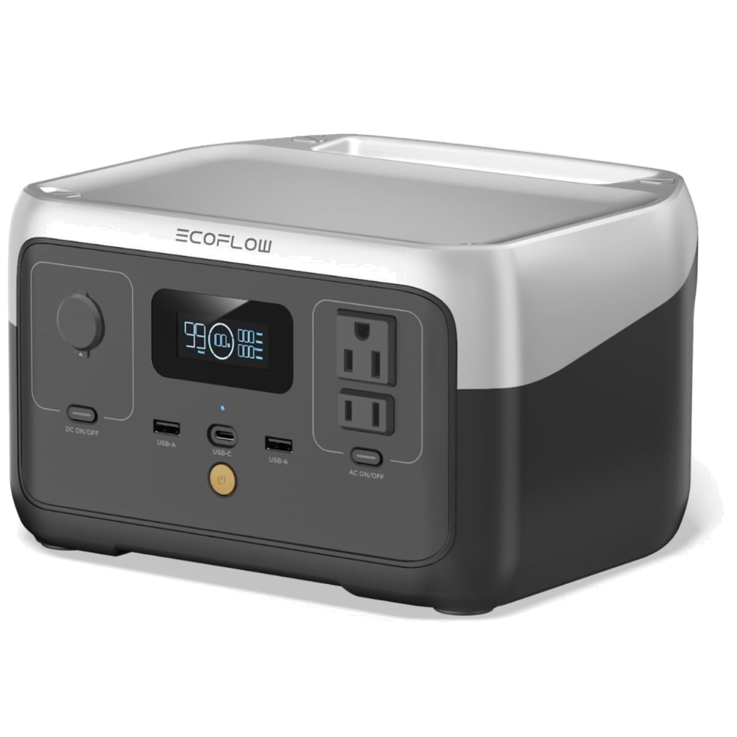 EcoFlow Portable Power Station RIVER 2 – 1 Hour AC Recharge