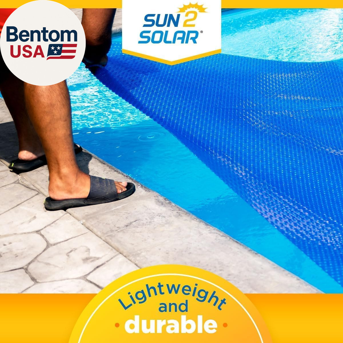 Blue 16 Ft X 32 Ft Rectangle Solar Cover | 1200 Series | Heat Retaining Blanket