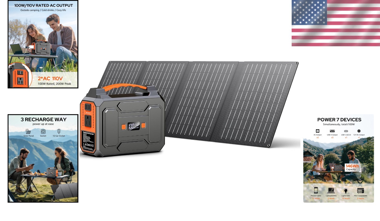 Portable Solar Generator for Outdoor Adventure