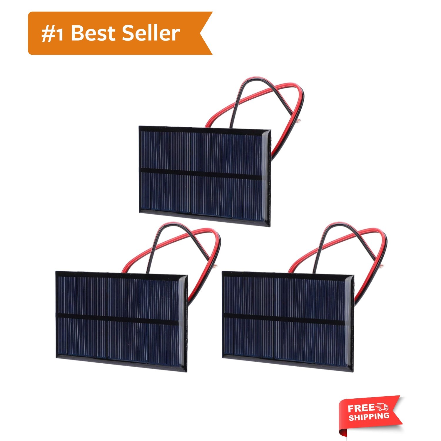 Small Solar Panels, 3 Pcs 6V 1W Polysilicon Solar Cell Charger Module Mini So…