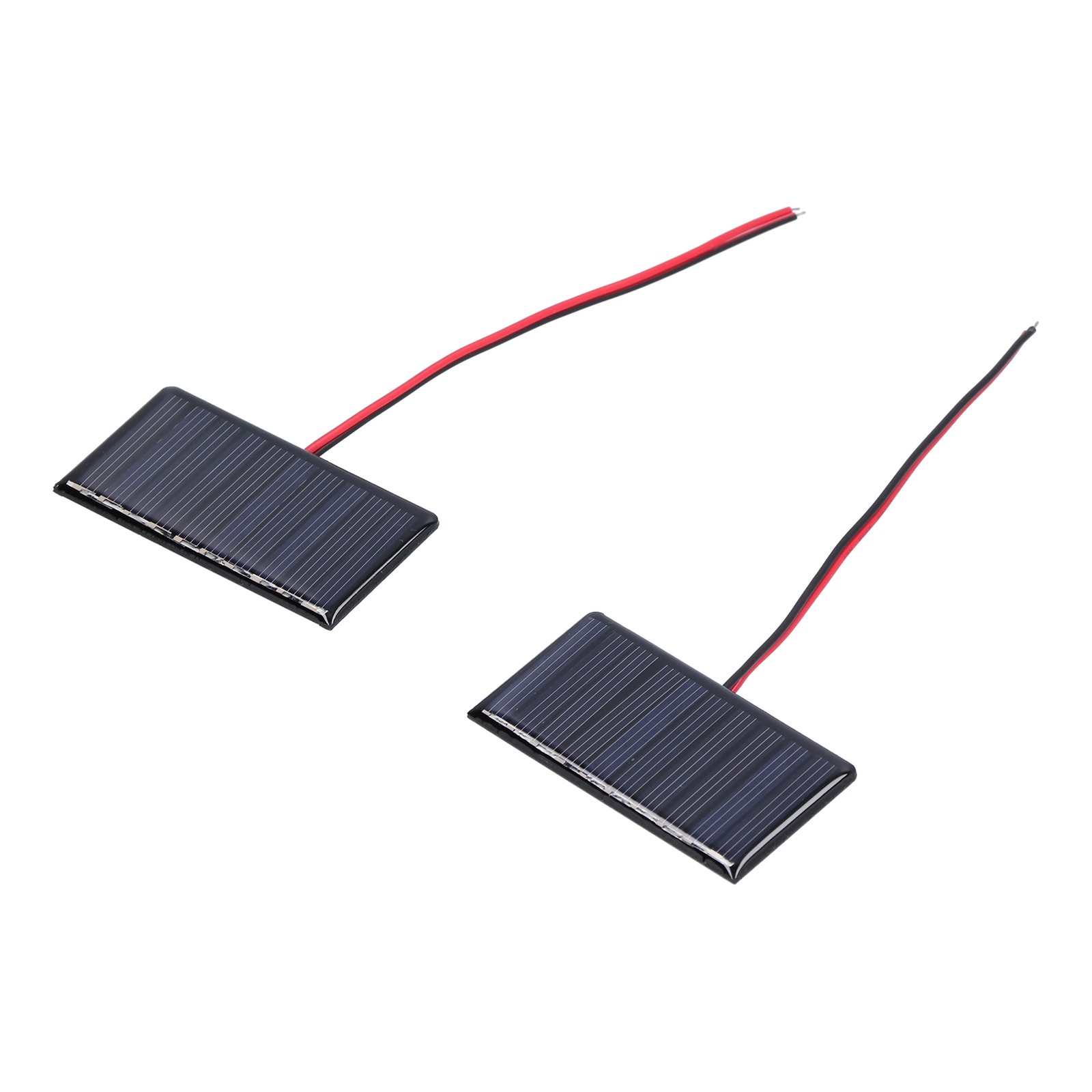 2Pcs Solar Panel Module Polysilicon Micro Glue Power Solar Cells 68x36mm 0.3W 5V