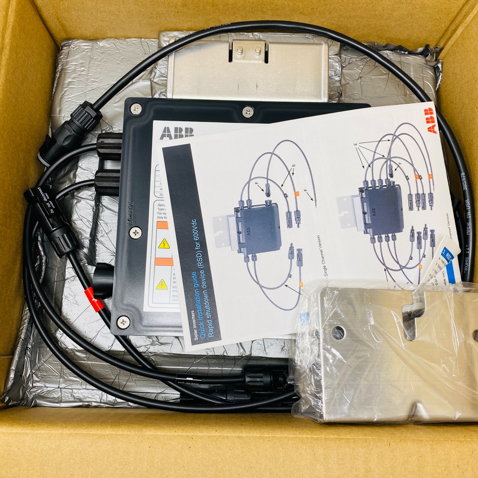 ABB RS1-1PN6-MC4 Solar Rapid Shutdown Device RSD 600VDC 1PV Input Output – New