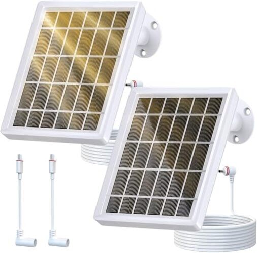 Solar Panel Charger for Ring Camera，Spotlight Cam Plus/Pro and Stick Up Cam