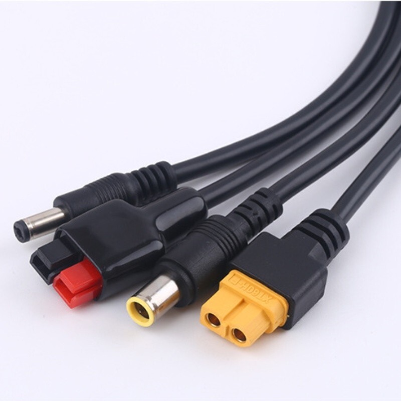 4-in-1 Solar Connector Solar Panel Extension Cable Kit For XT60/DC7909/DC5521 US