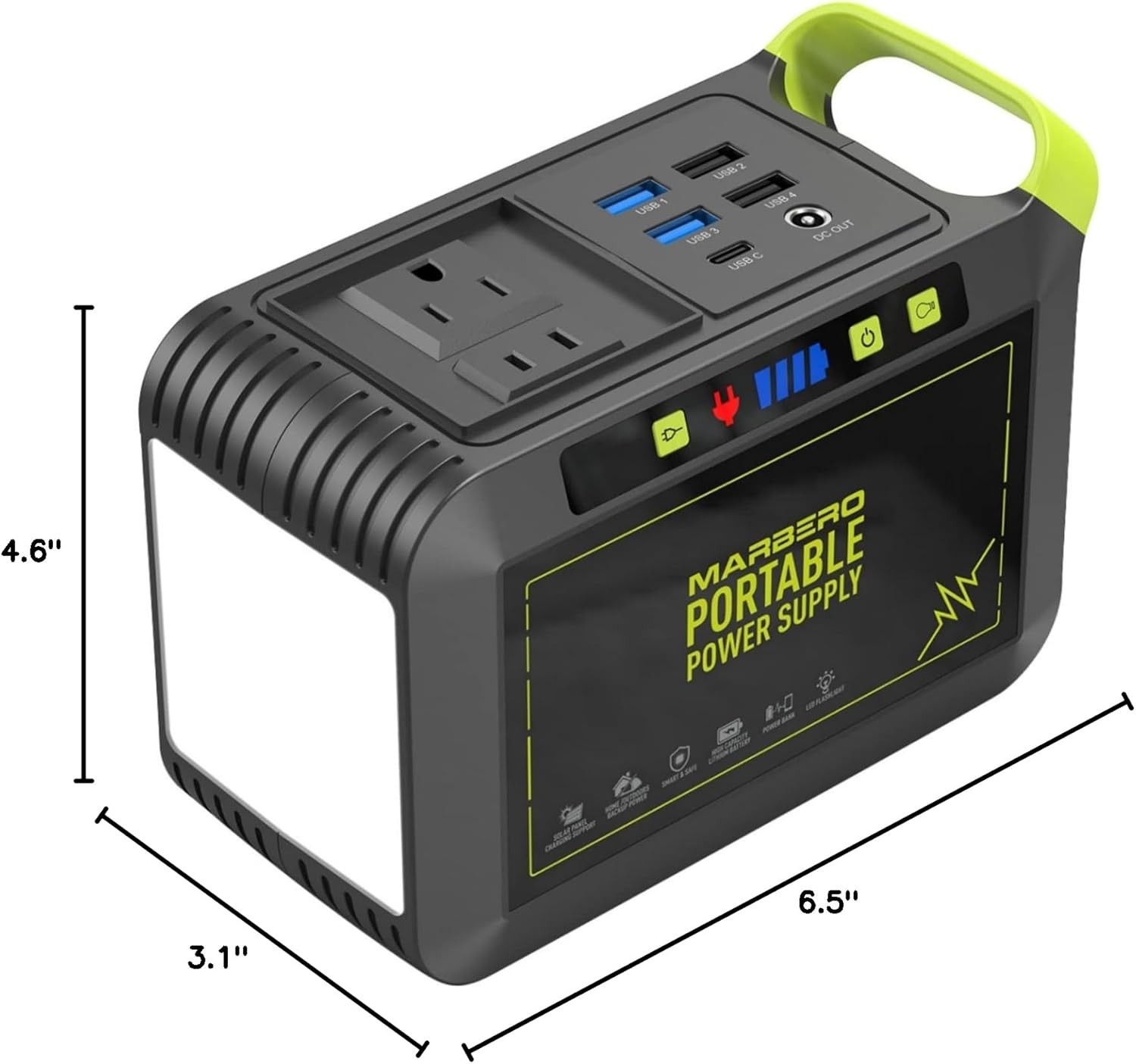 88Wh Fast-Charging Lithium Power Bank with 120W AC Outlet– Perfect for Camping