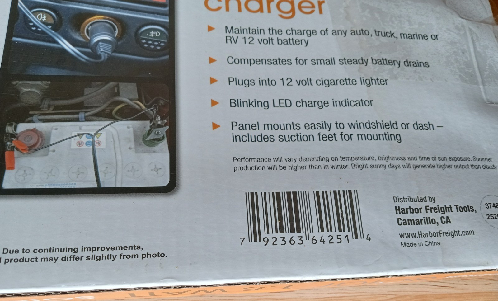Thunderbolt Magnum Solar 1.5W 12V Solar Battery Charger Trickle Maintainer x3