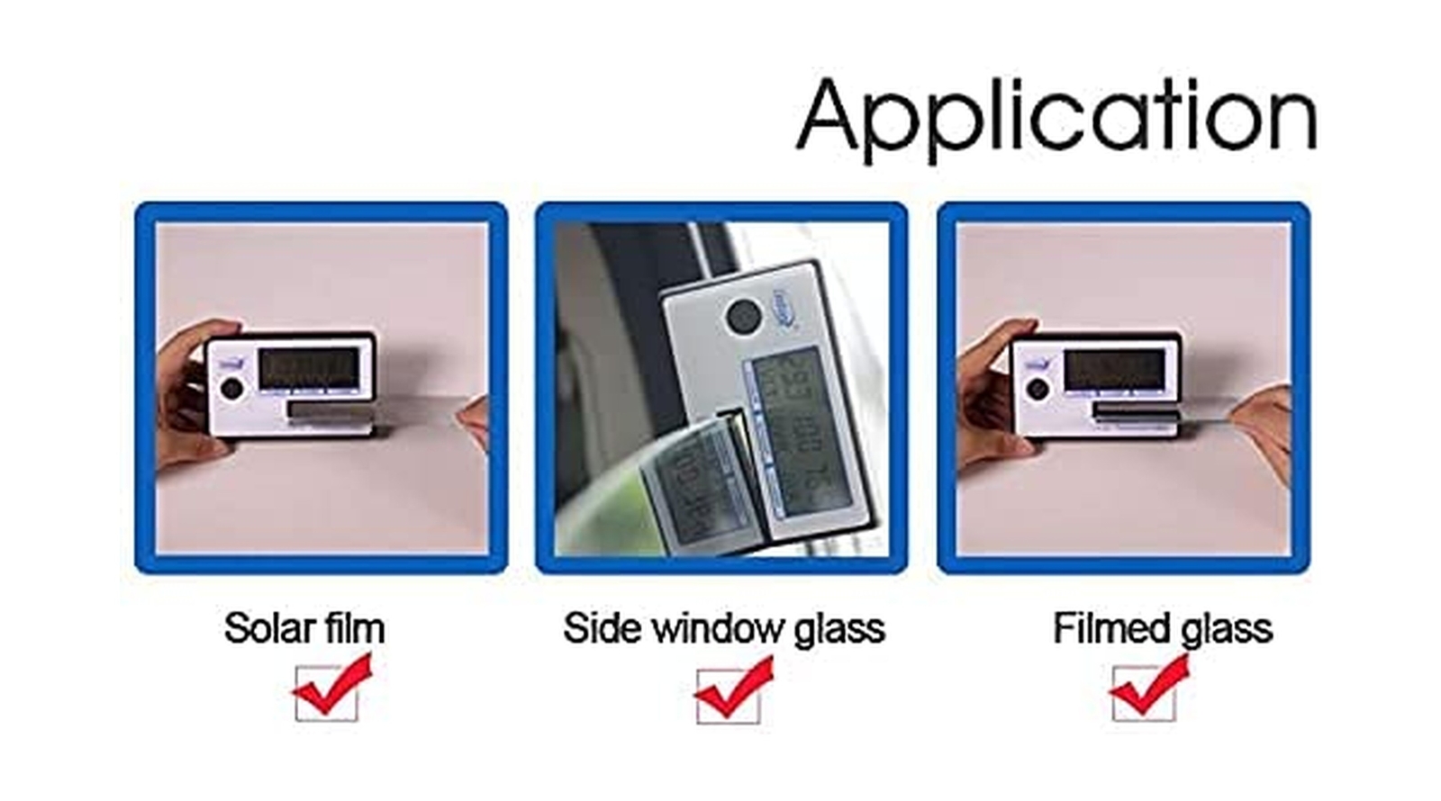 RockRose Portable Solar Tester Meter, Car Window Tint Solar Film Car Transmis…