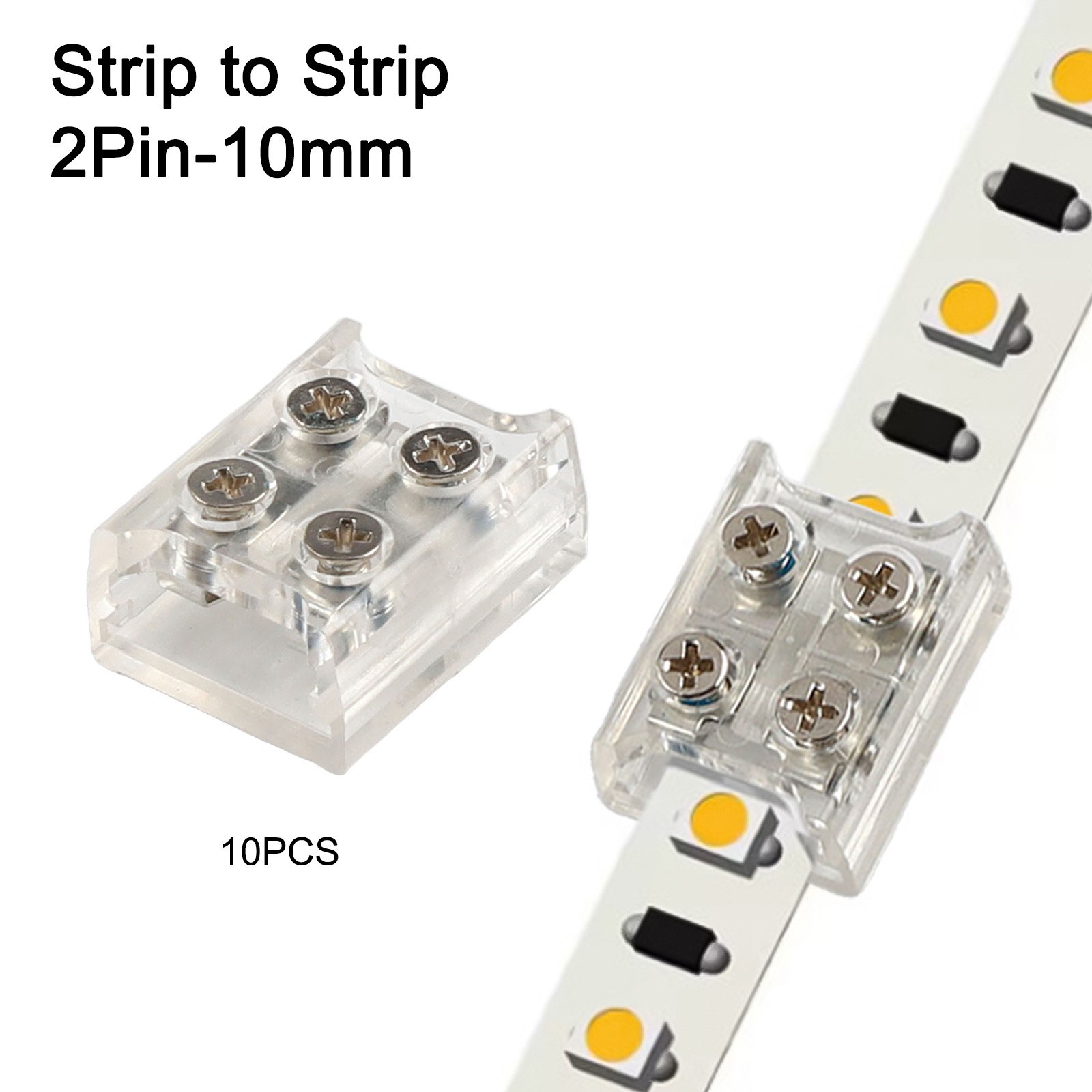Simplified Setup with Ten Reliable Screw Type Connectors for Your LEDs