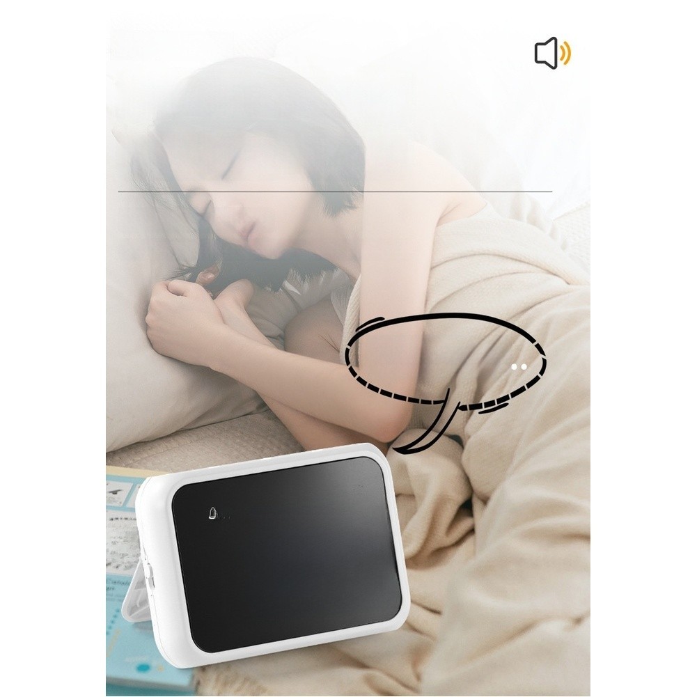 Digital LED Alarm Clock Large Display Brightness Adjustable for Bedside Desk