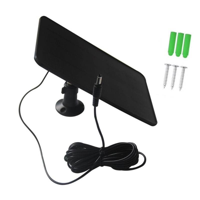 Weatherproof 6W Solar Energy Charging Board 5M Cable For Home Appliances Devices