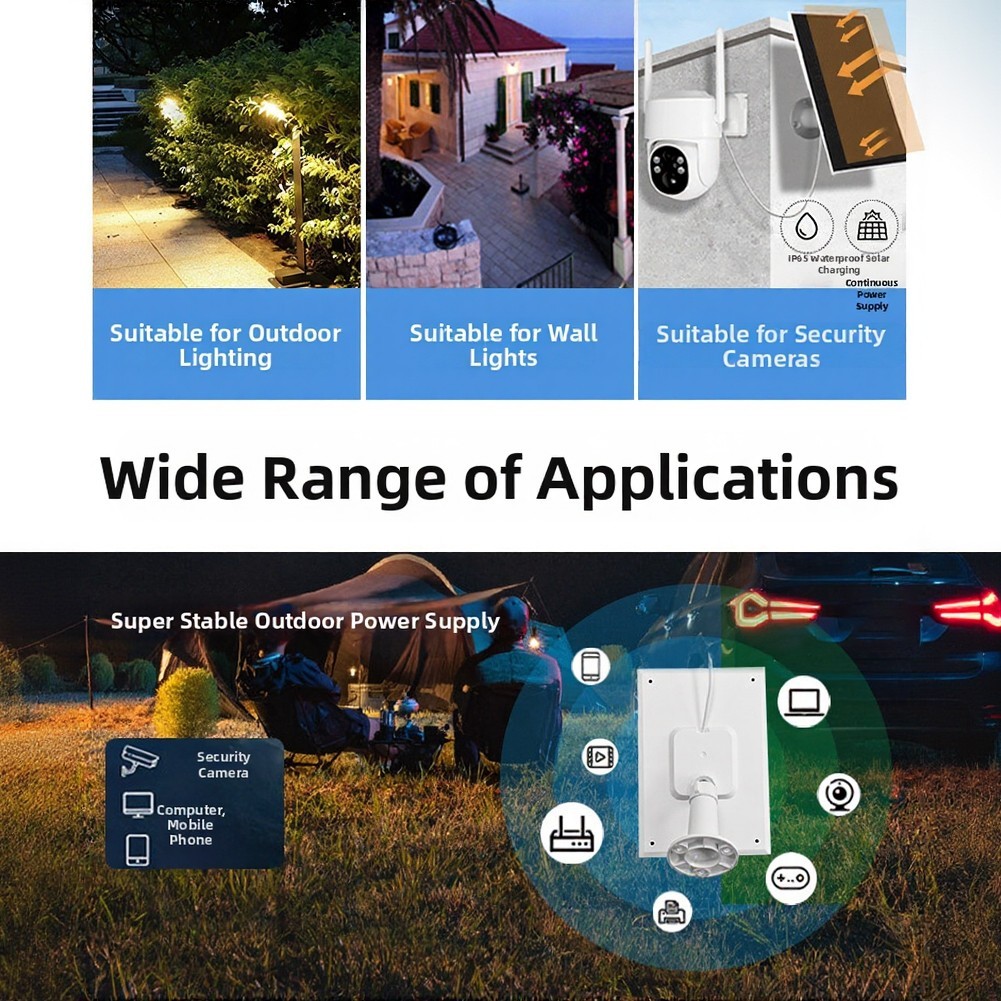 Green Energy 5W Solar Panel IP67 Weatherproof Easy Installation DC 5V Interface