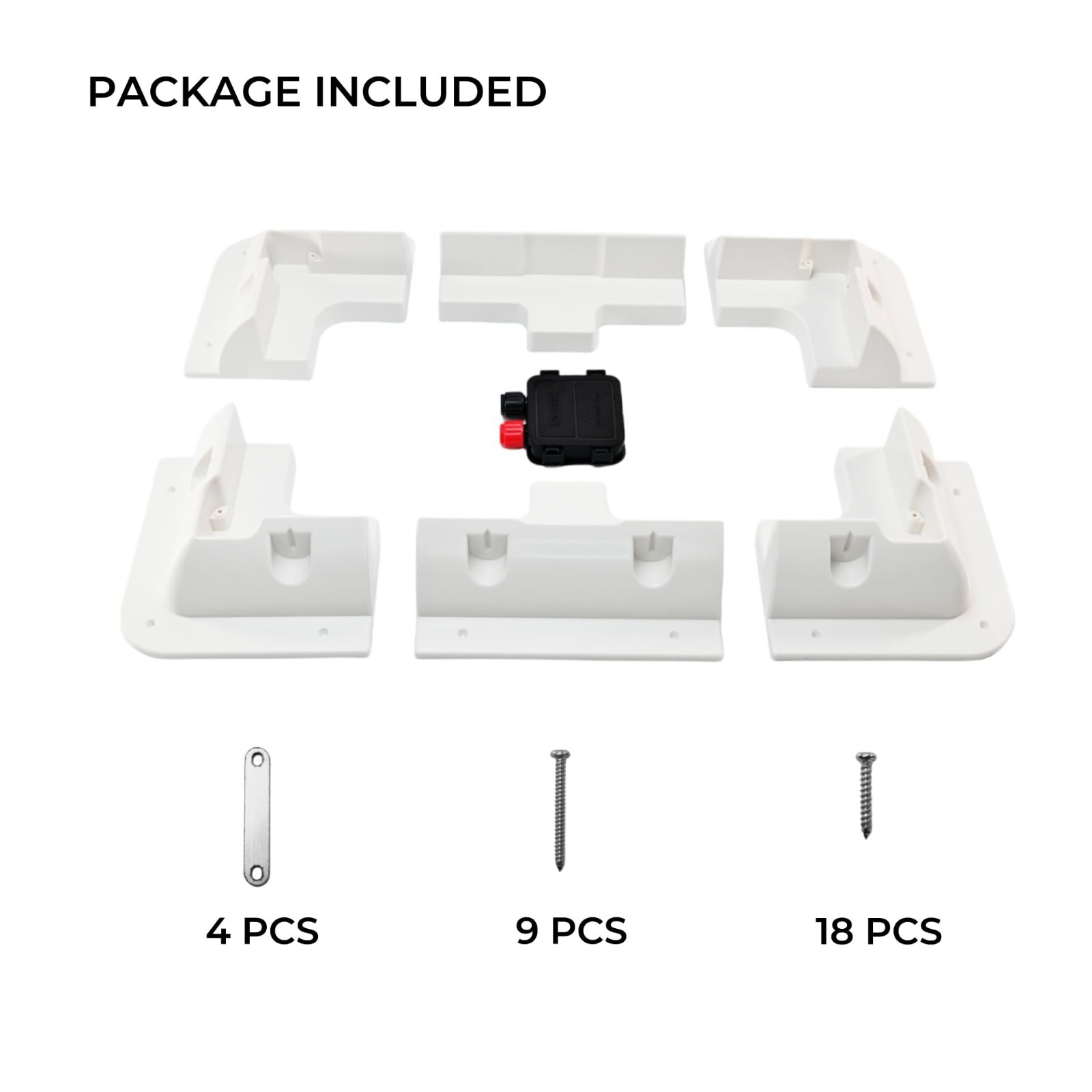 7PCS Solar Panel Mounting Brackets Kit for RVs, Vans, Boats & Sheds – Flat Roof
