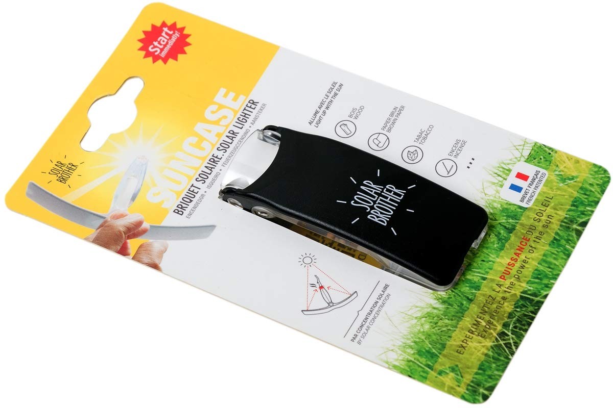 Suncase Solar Lighter Compact Ecofriendly Solar Powered Windproof Waterproof Ult