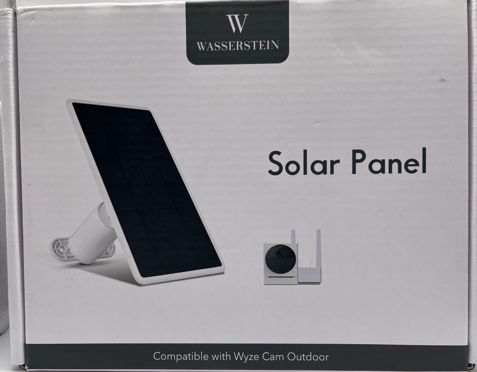 Wasserstein Solar Panel Compatible with Wyze Battery Cam Pro. NEW FREE SHIPPING