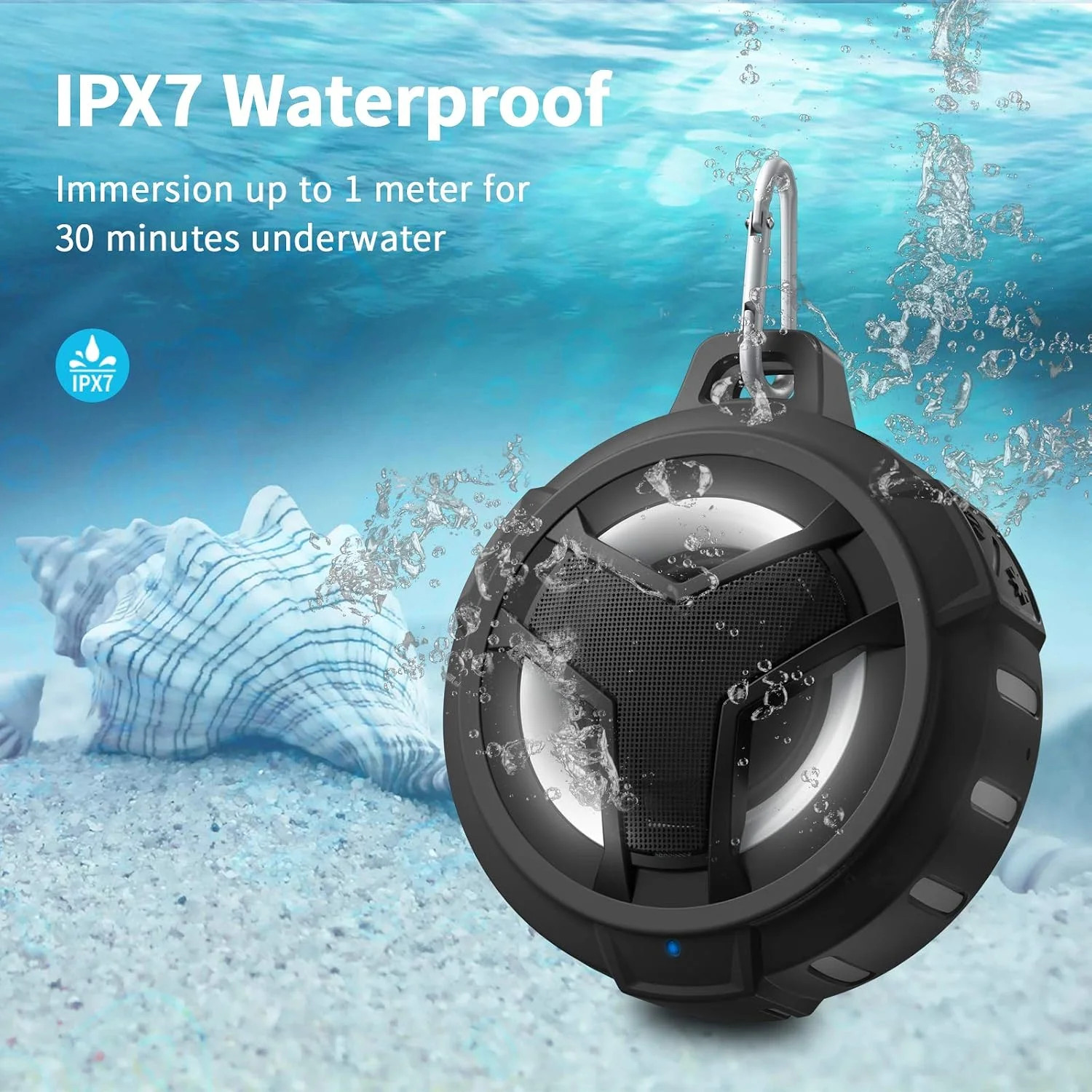 EBODA Bluetooth Shower Waterproof Speaker Portable Gifts for Kayak Teens | IP67