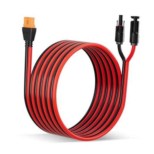 Solar to XT60i Cable 12AWG 10FT Extension Cable Solar Connector to XT60i
