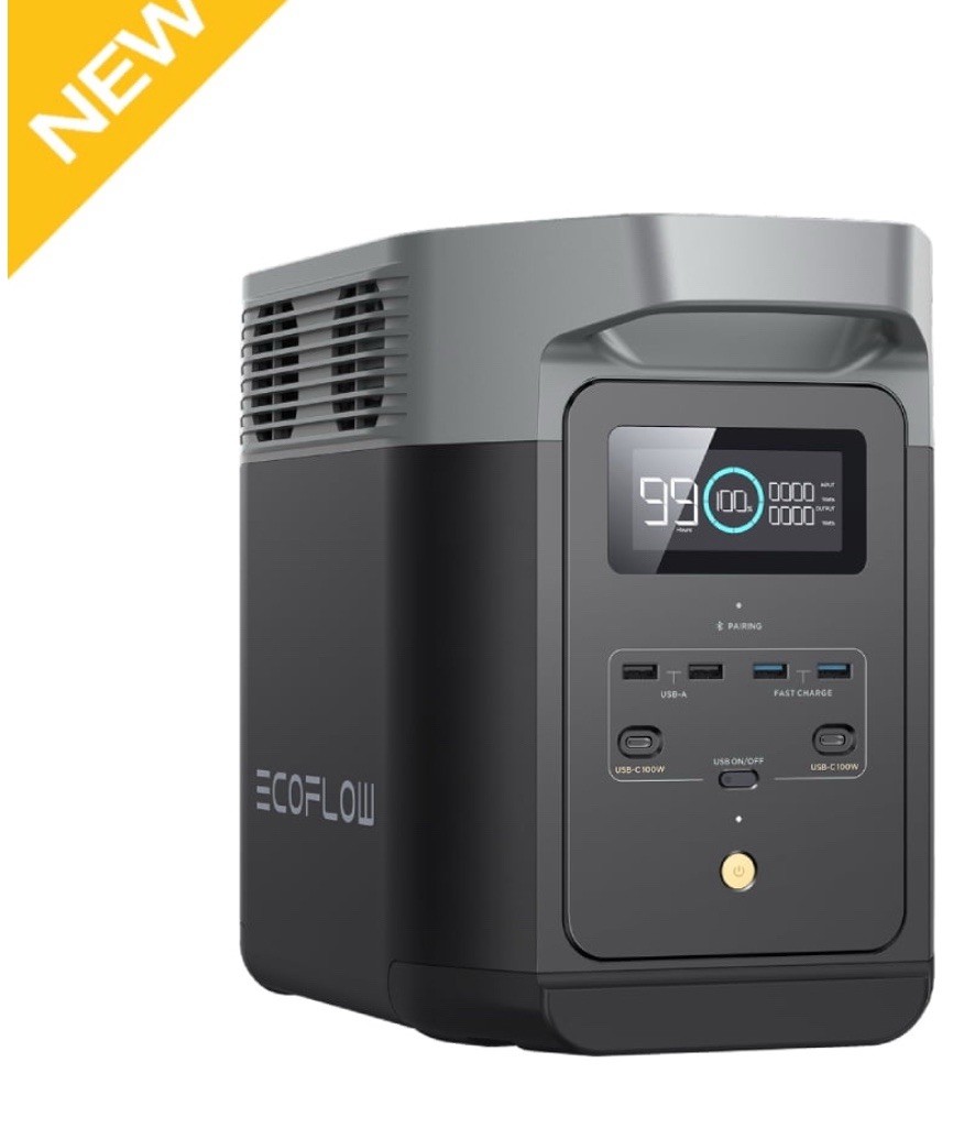 EcoFlow DELTA 2 950Wh Portable Power Station LiFePO4 Solar Generator 110/220V
