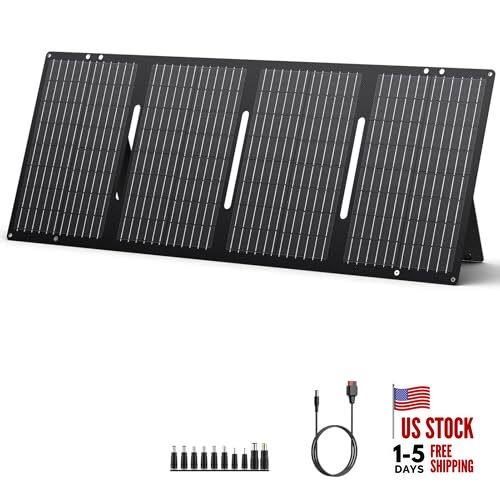 Portable Solar Panel Foldable Solar Charger with DC/USB C/USB A Output DC 60W