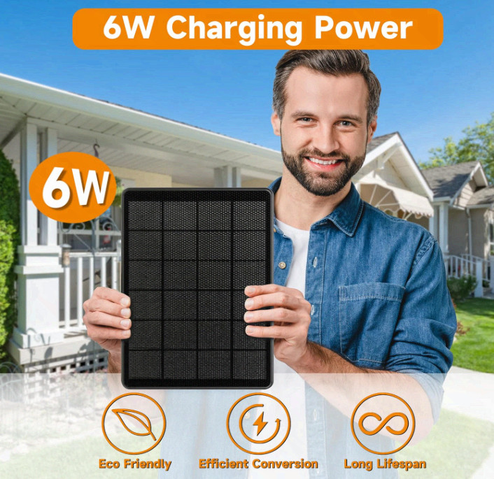 4-Pack 6W Solar Panel for Blink Outdoor 2K+/4/3 XT3 XT2/XT,10ft Waterproof
