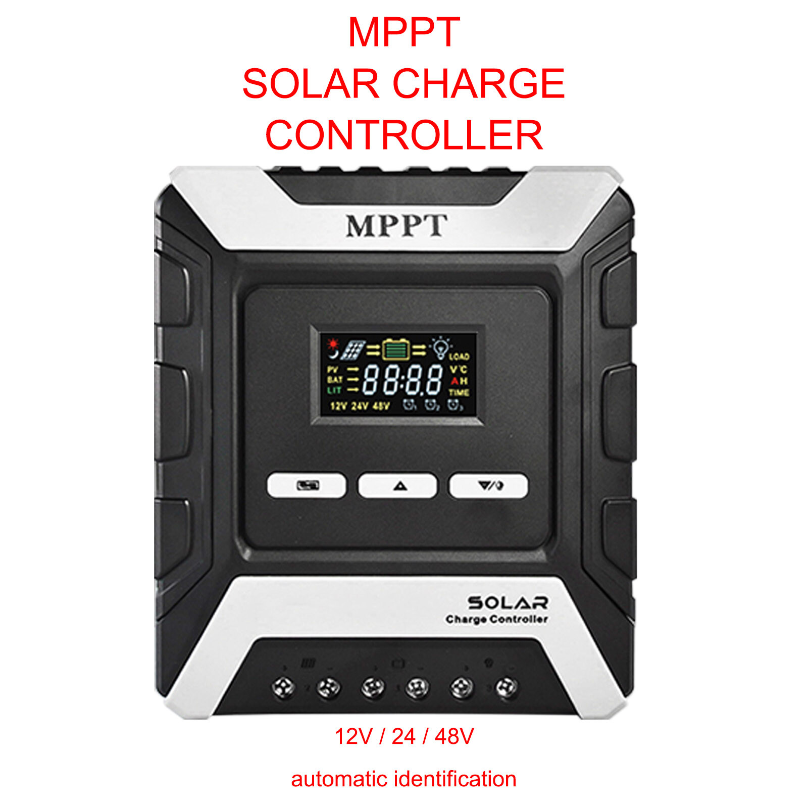 12/24/48V 20A MPPT Solar Charge Controller Panel Battery Regulator Dual USB E