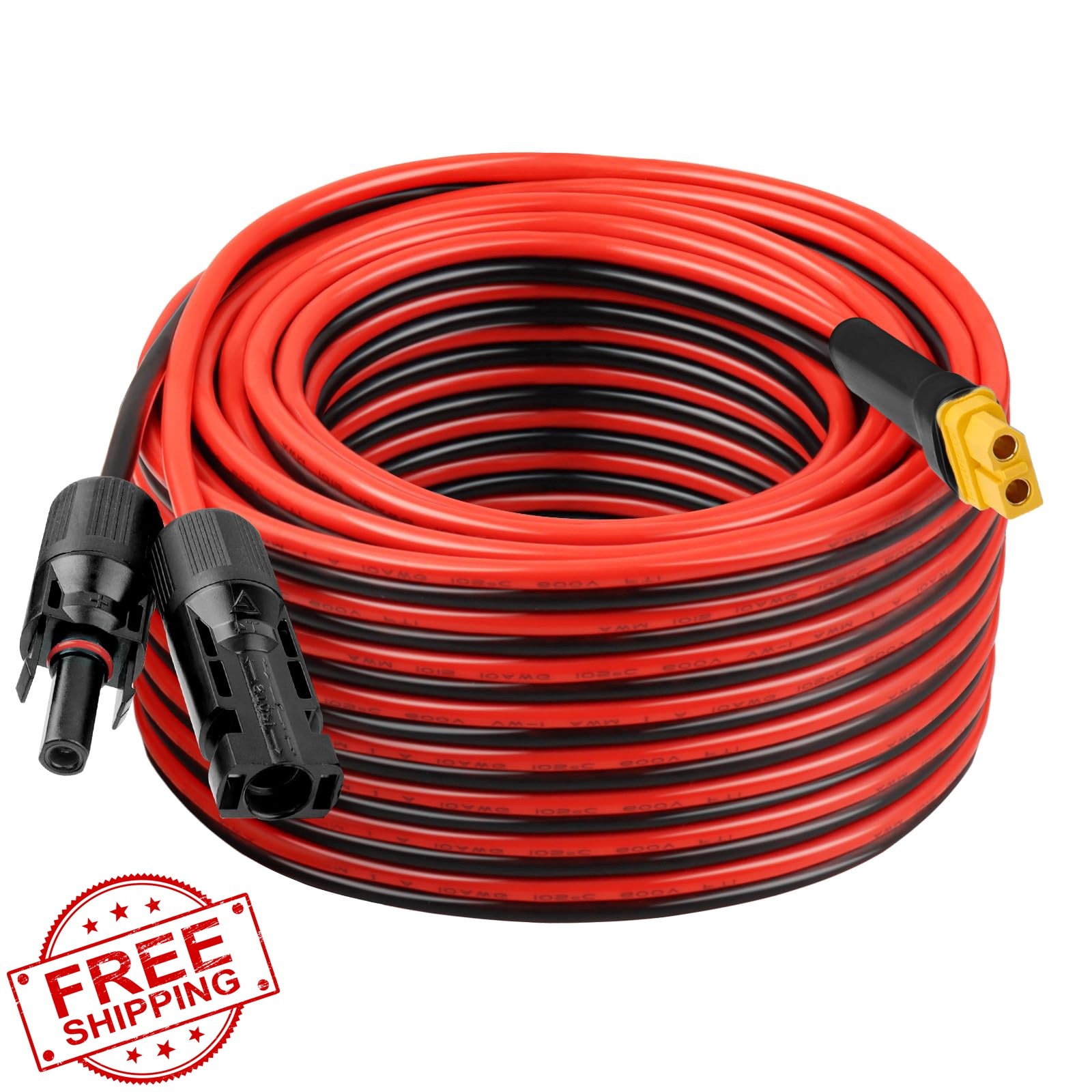 Kimbluth 10AWG 50FT XT60 Solar Cable